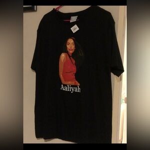 Aaliyah Cross Colours Black Shirt (1x or 2x JUNIOR PLUS SIZES)